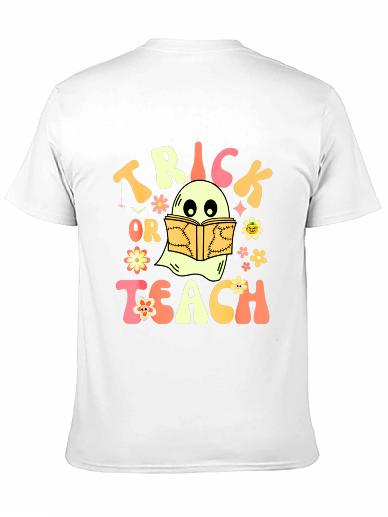Trick or Teach Ghost Halloween T-Shirt