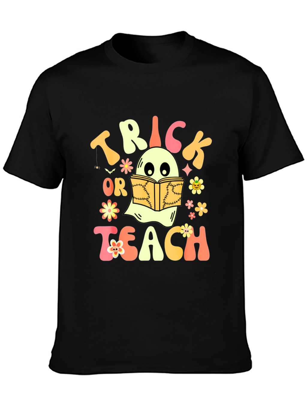 Trick or Teach Ghost Halloween T-Shirt