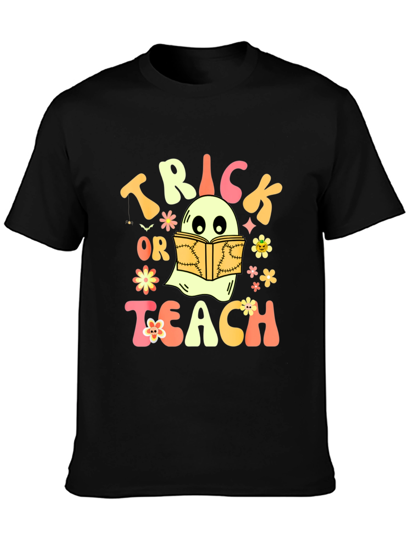 Trick or Teach Ghost Halloween T-Shirt