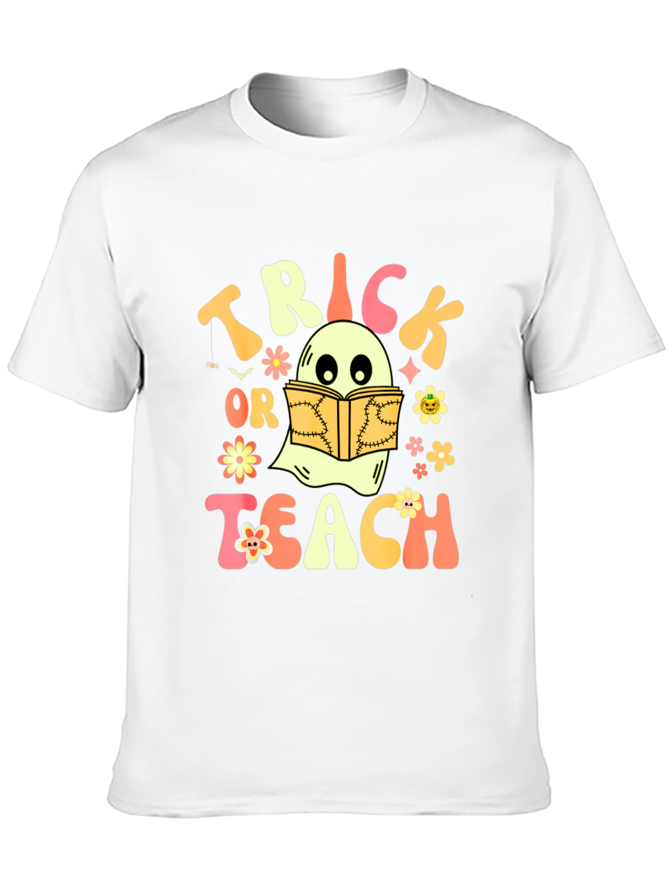 Trick or Teach Ghost Halloween T-Shirt