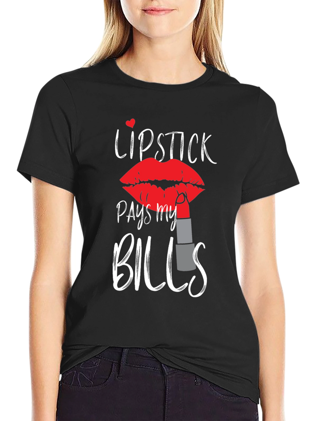 Lipstick Pays My Bills Graphic Tee
