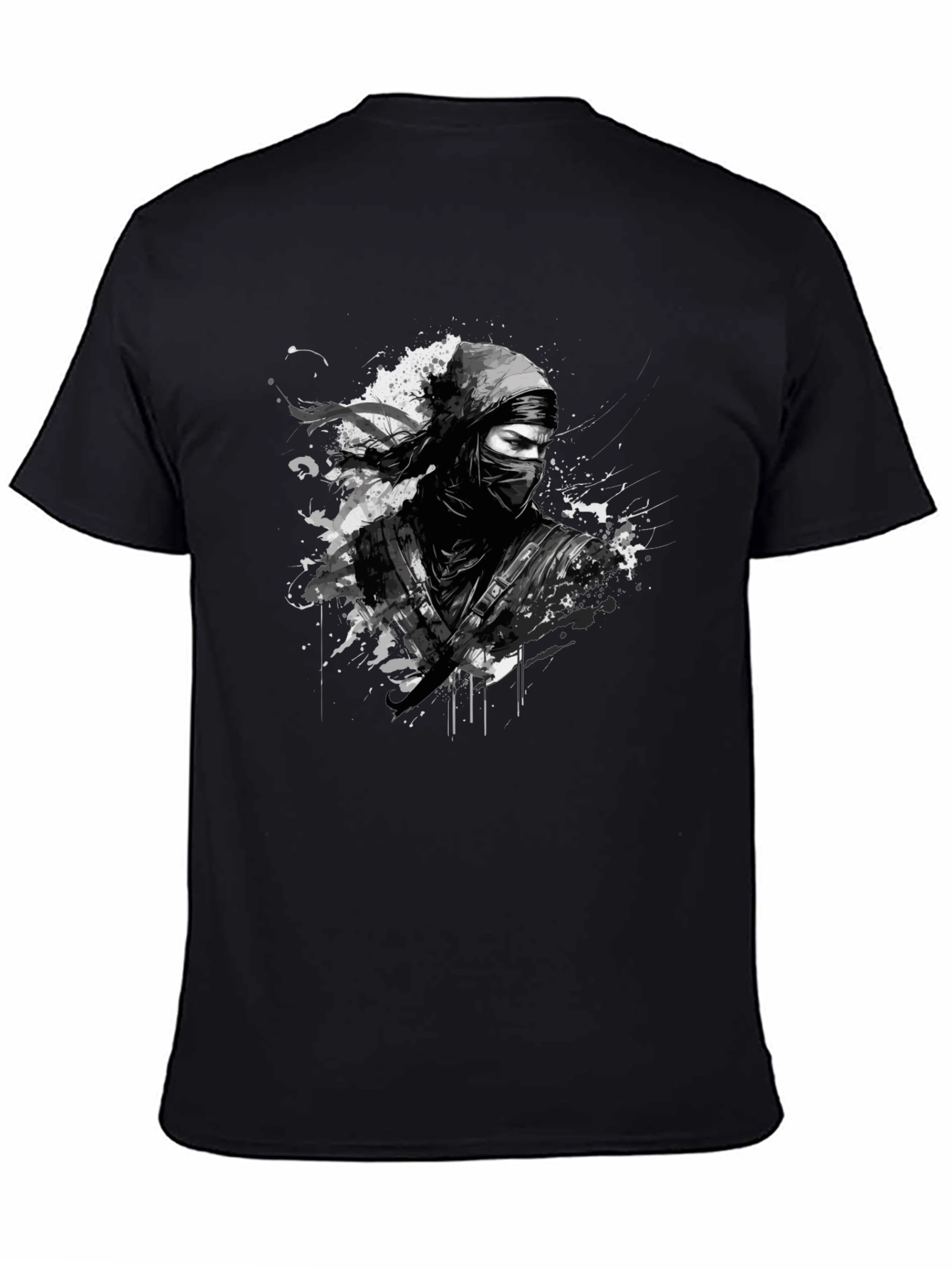 Ninja Warrior Graphic T-Shirt - Black Martial Arts Tee