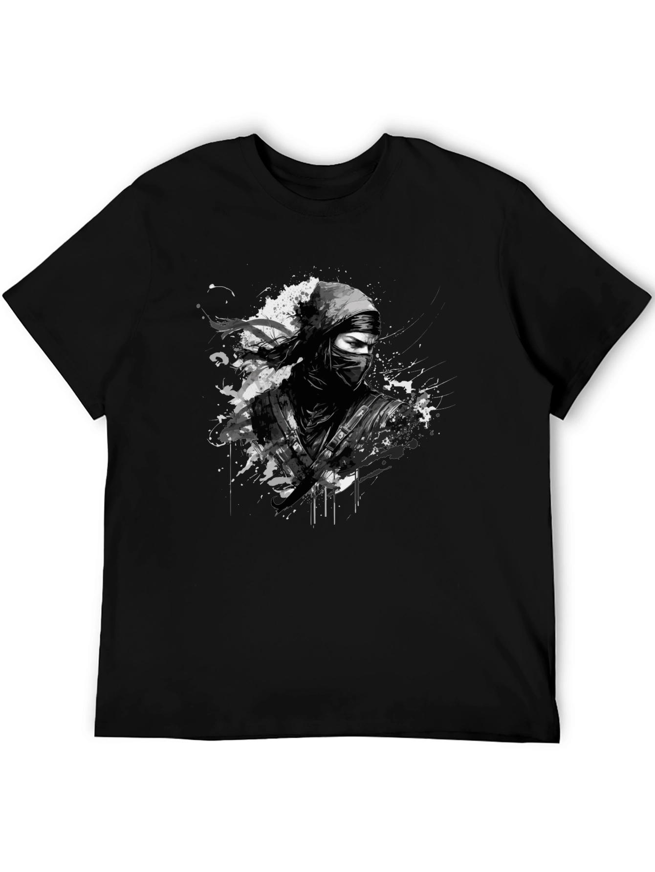 Ninja Warrior Graphic T-Shirt - Black Martial Arts Tee