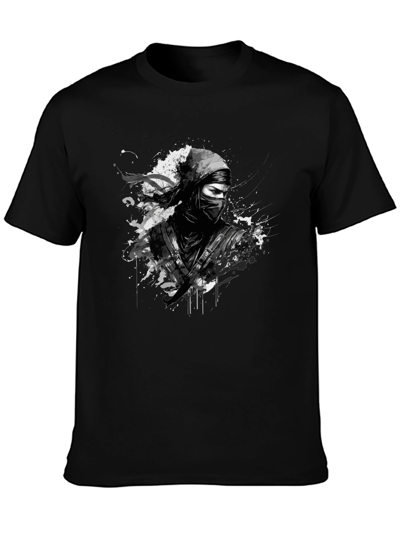 Ninja Warrior Graphic T-Shirt - Black Martial Arts Tee
