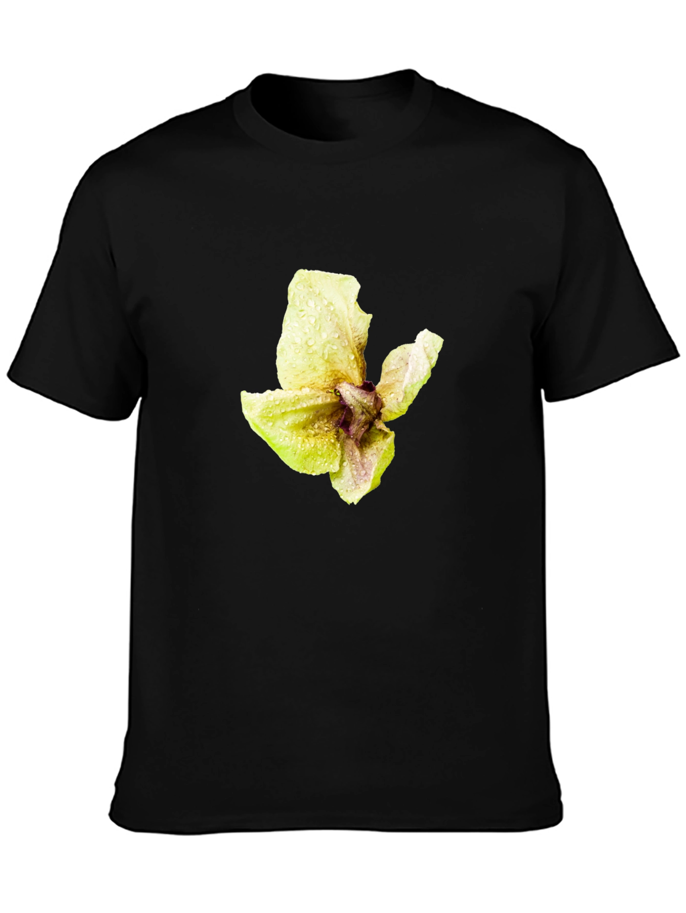 Floral Graphic Black Tee - Stylish Mens Casual Wear