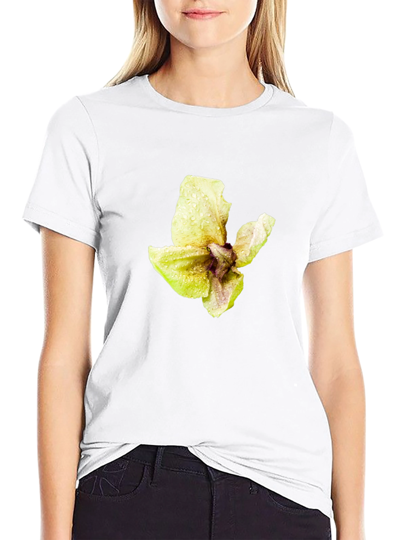 Floral Graphic Black Tee - Stylish Mens Casual Wear