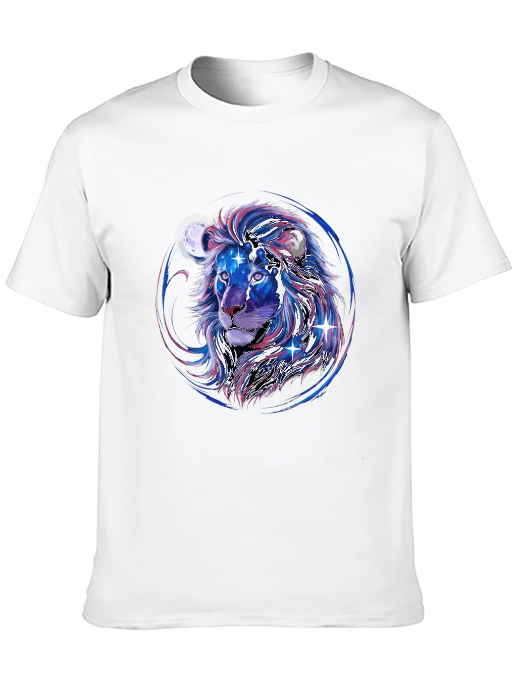 Cosmic Lion Graphic Tee - Black