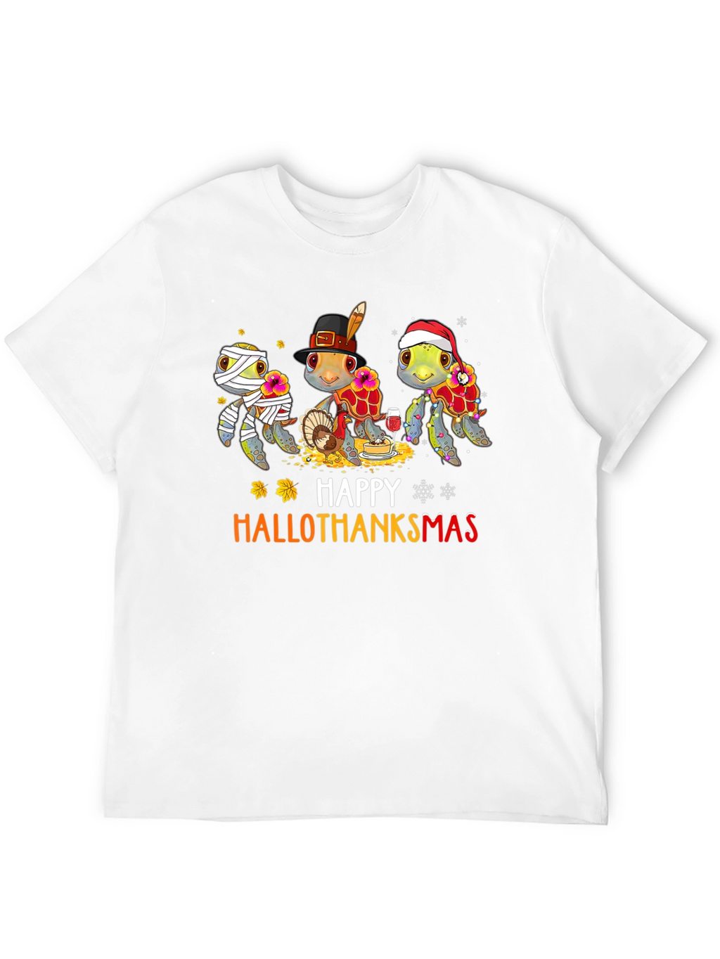 Happy Hallothanksmas Turtle T-Shirt