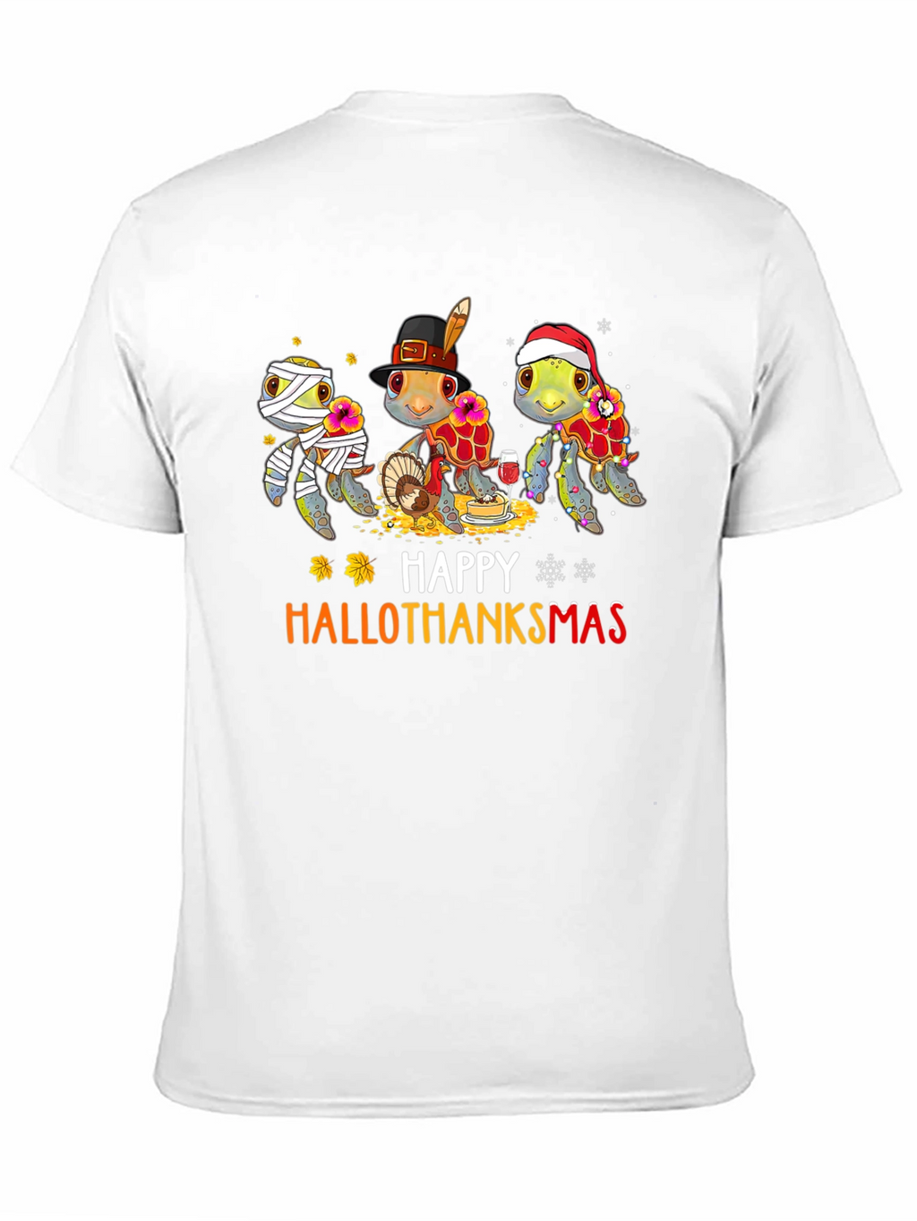 Happy Hallothanksmas Turtle T-Shirt