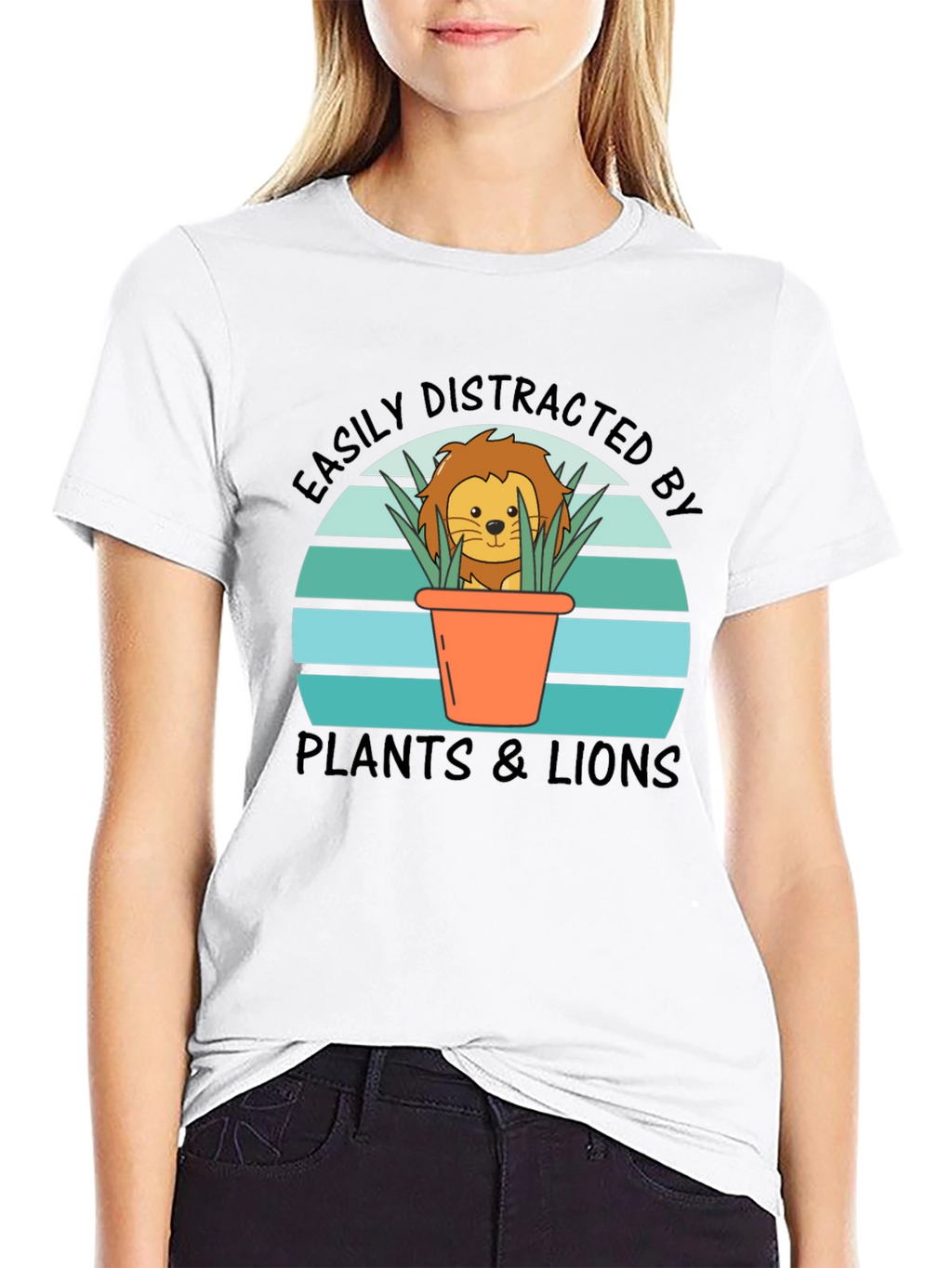 Easily Distracted by Plants & Lions Graphic Tee