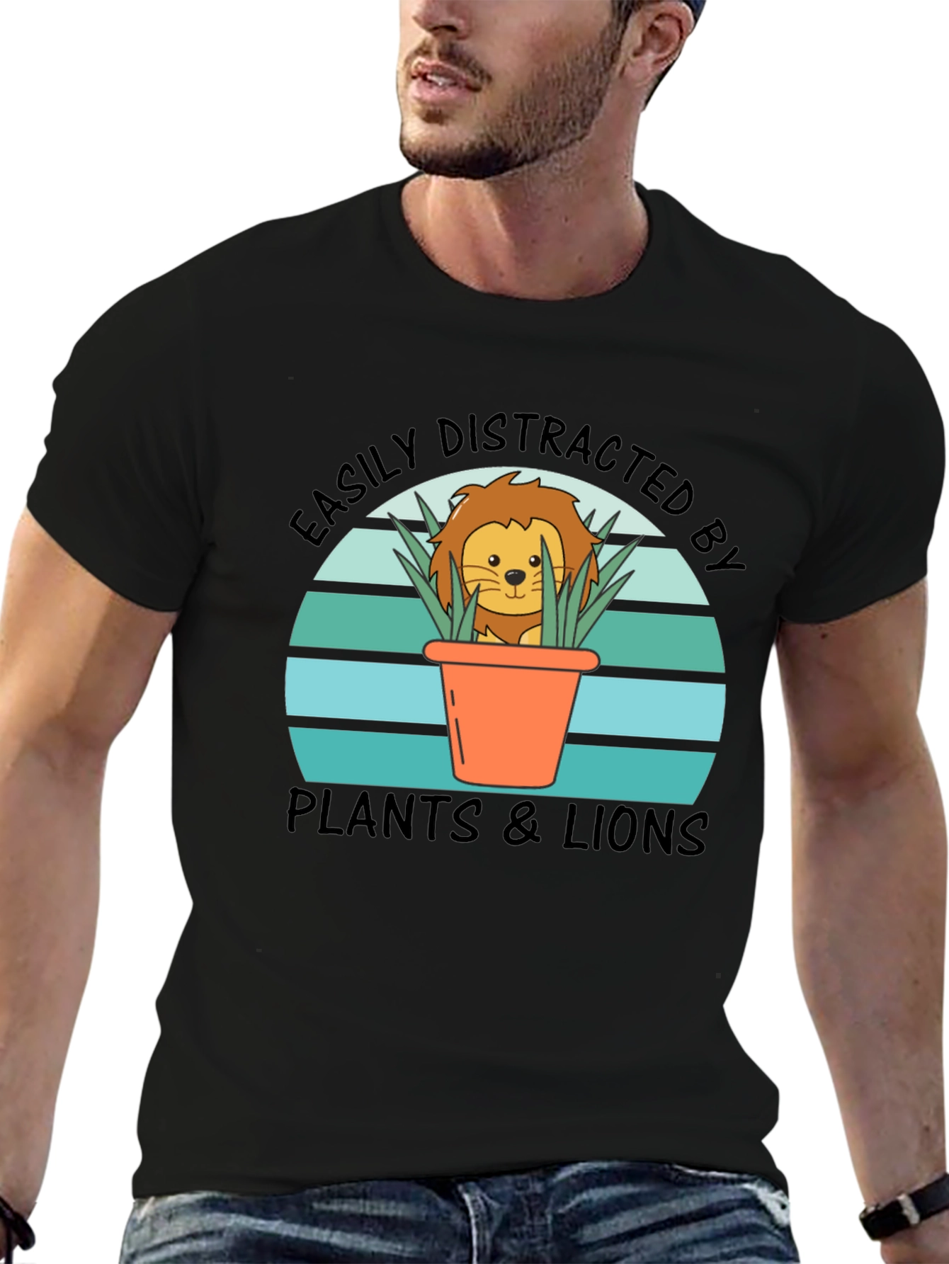 Easily Distracted by Plants & Lions Graphic Tee