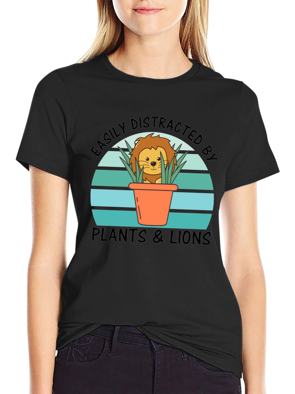 Easily Distracted by Plants & Lions Graphic Tee
