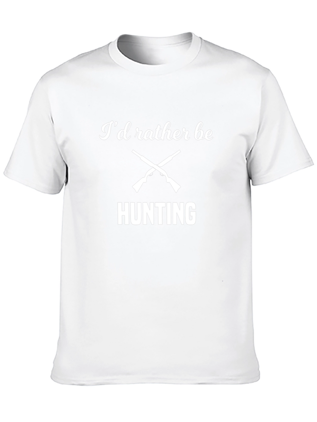 Id Rather Be Hunting Black T-Shirt