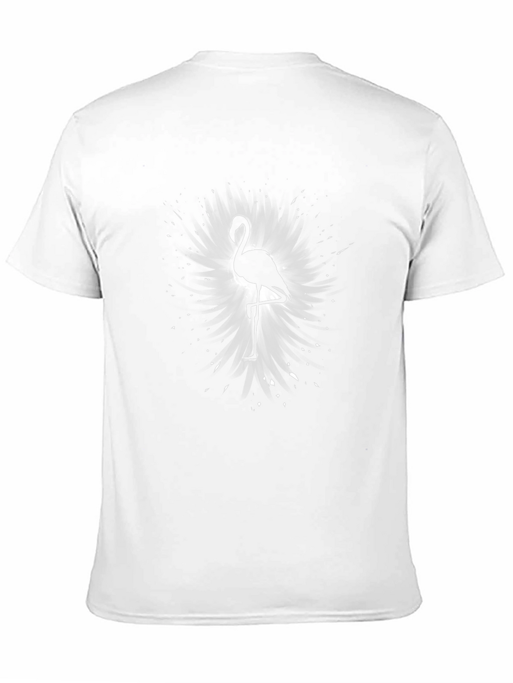 Flamingo Silhouette Graphic Tee - Black