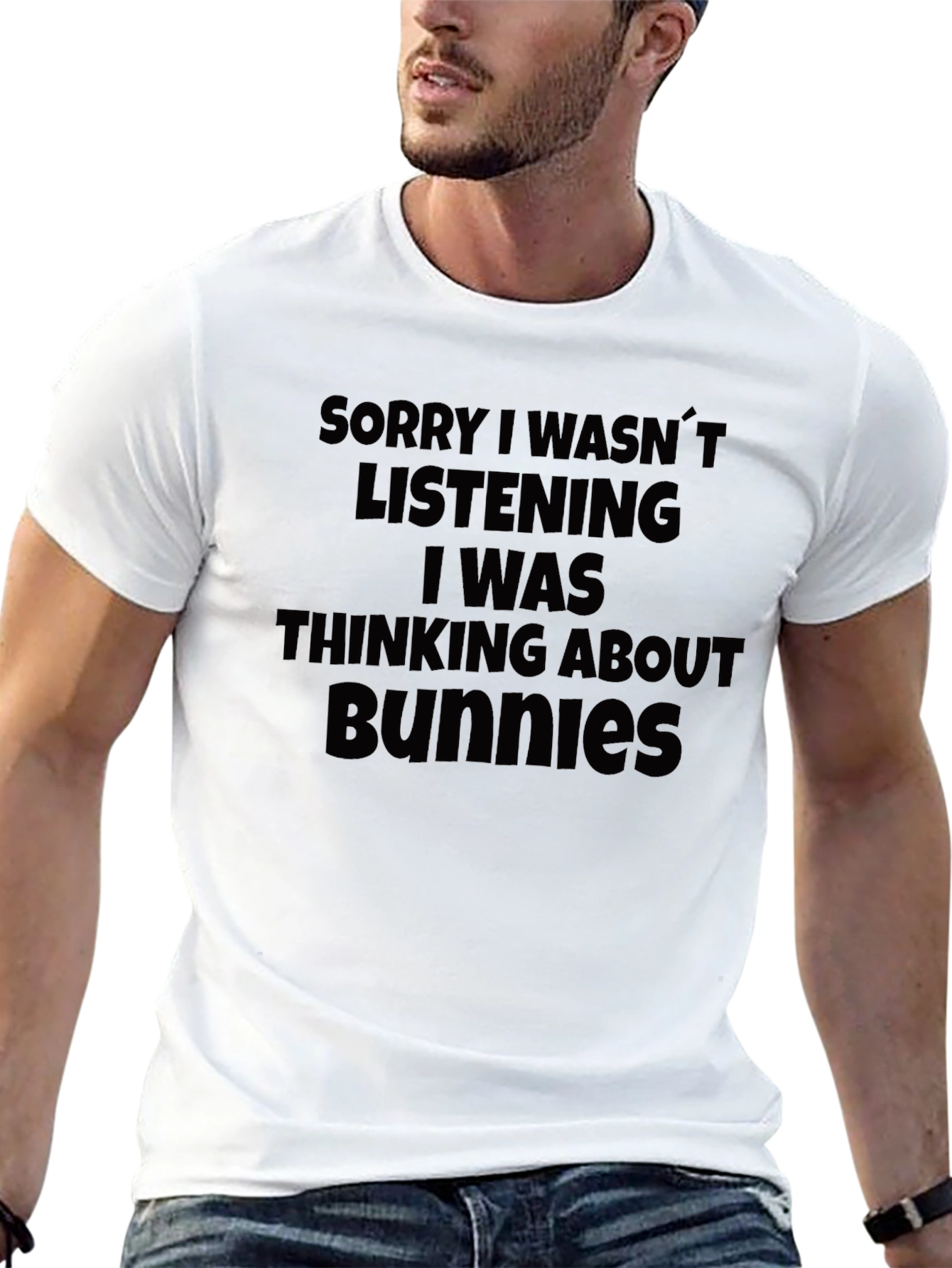 Bunnies Thought T-Shirt - Funny Slogan Tee