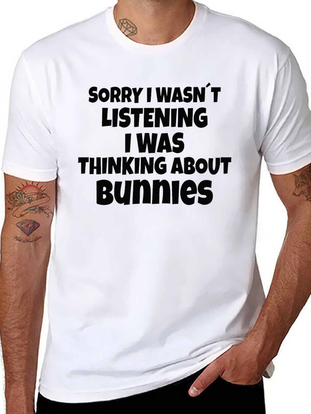 Bunnies Thought T-Shirt - Funny Slogan Tee