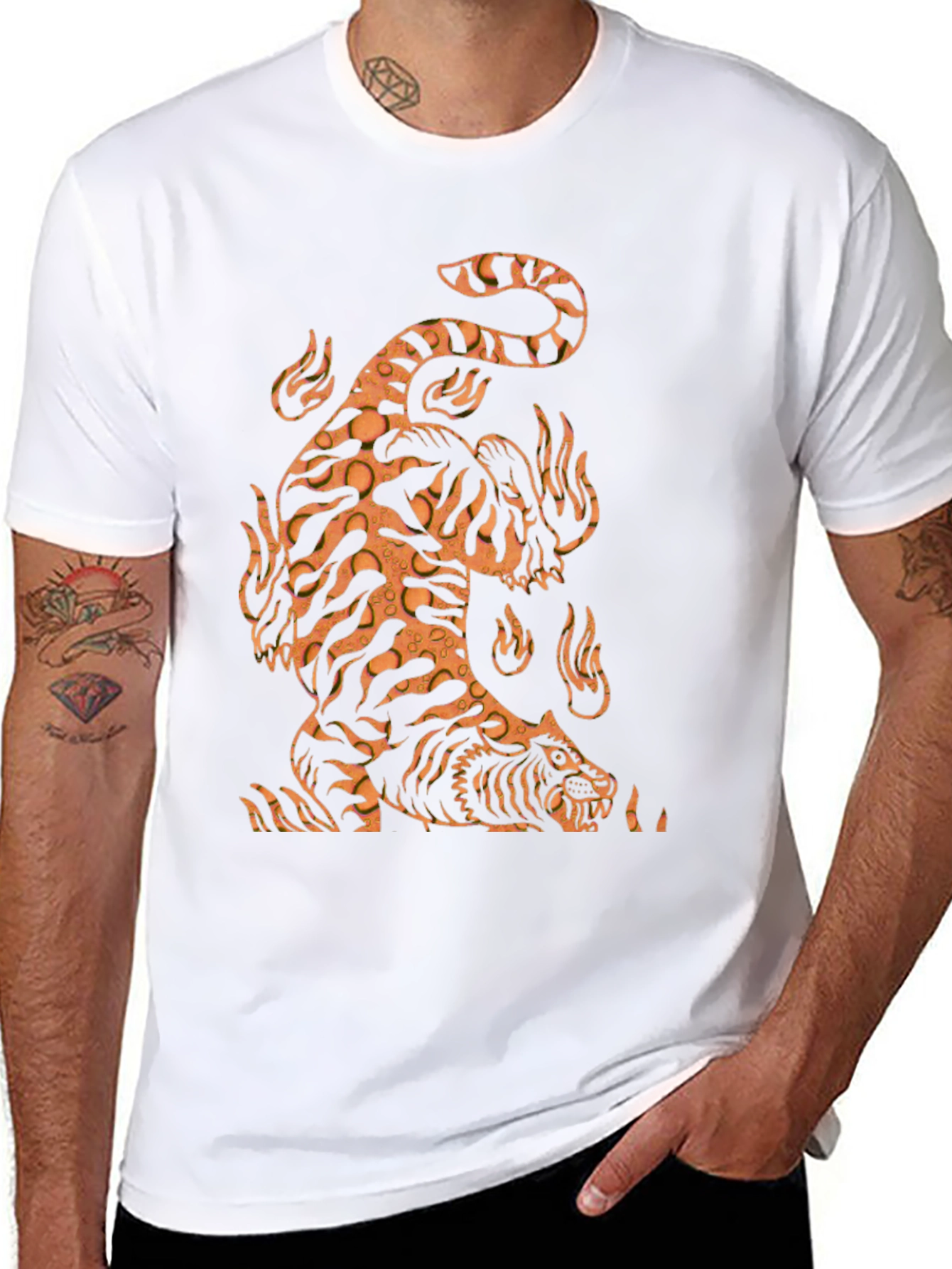 Black Tiger Graphic Tee - Mens