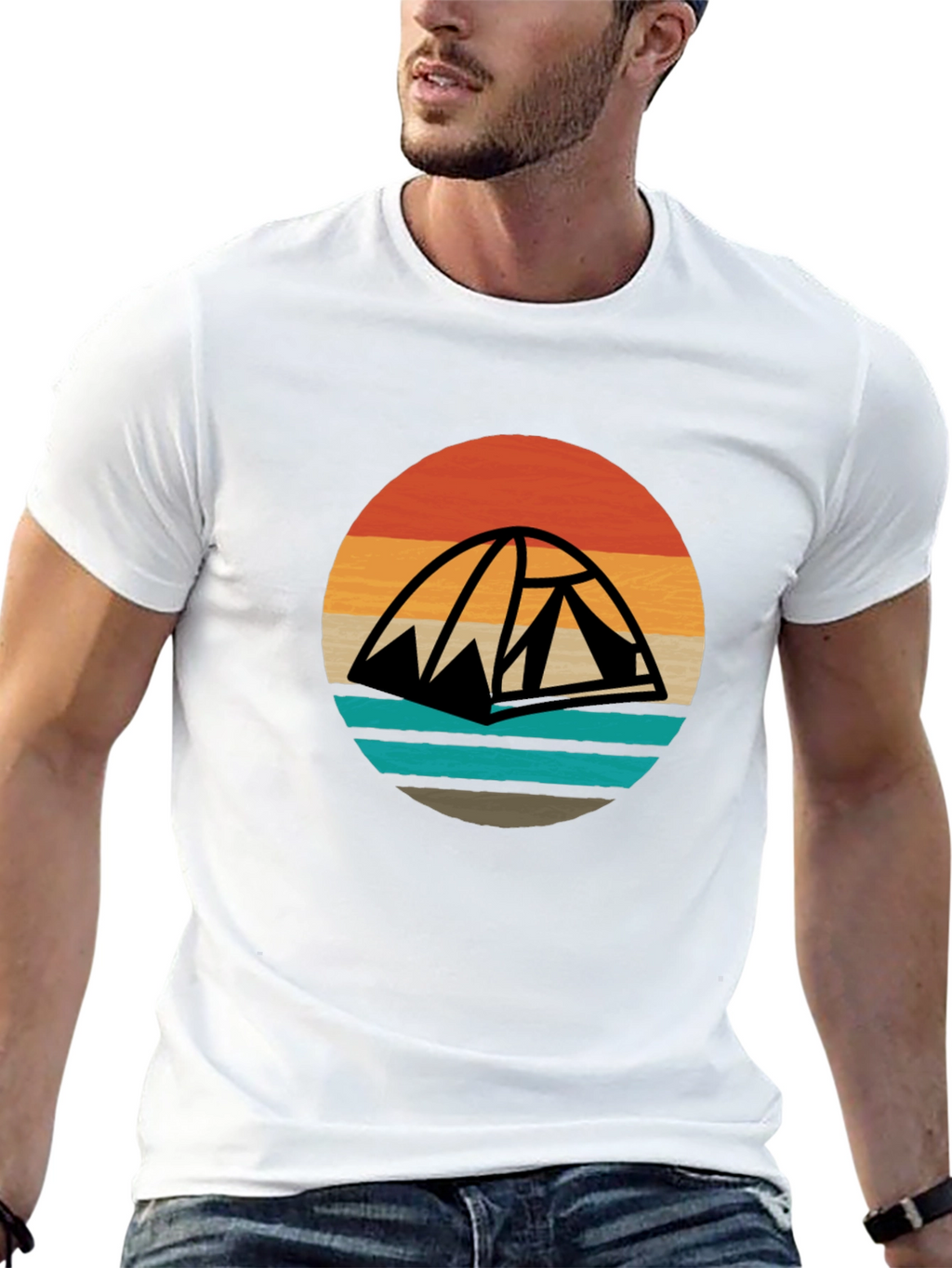 Retro Camping Tent T-Shirt