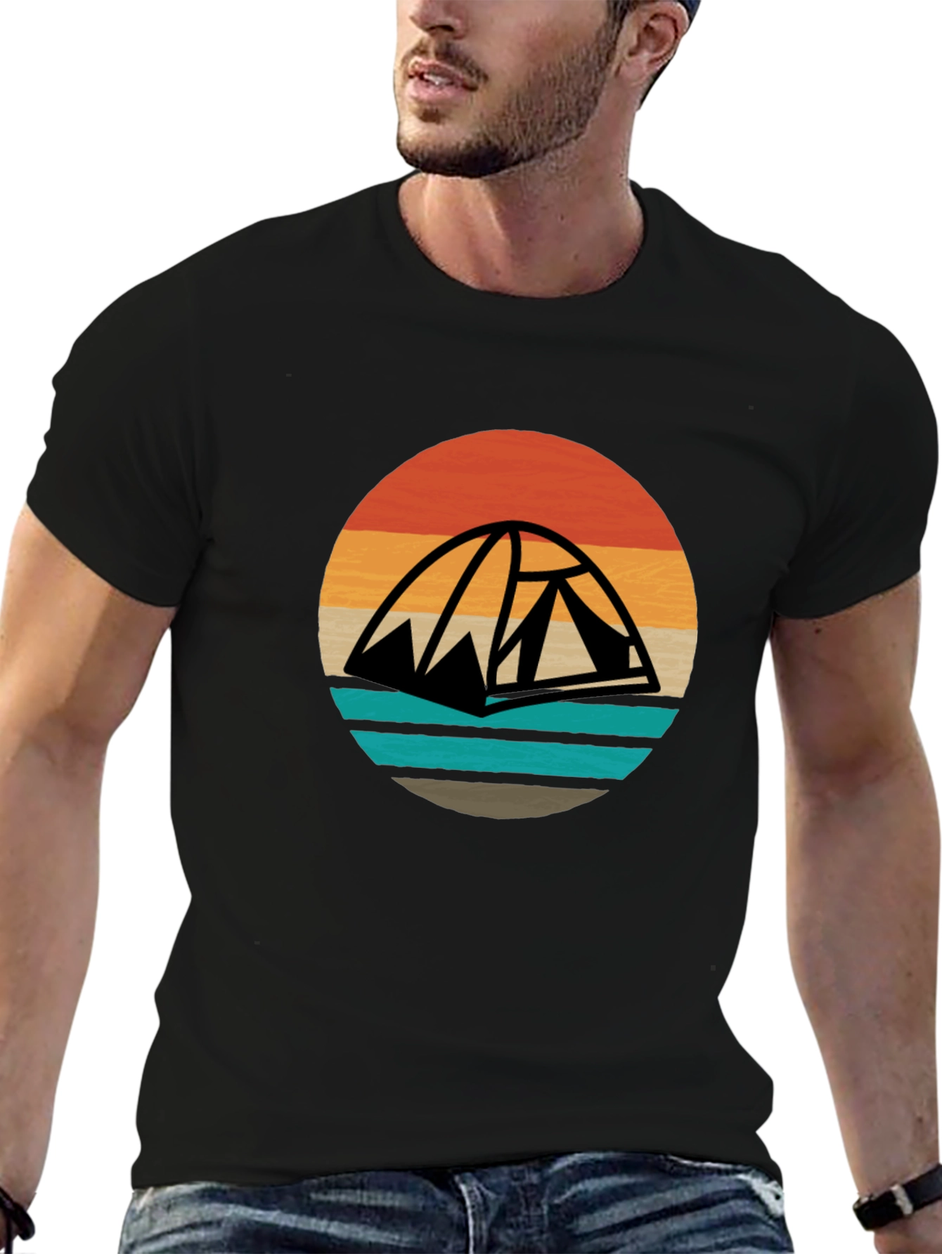 Retro Camping Tent T-Shirt