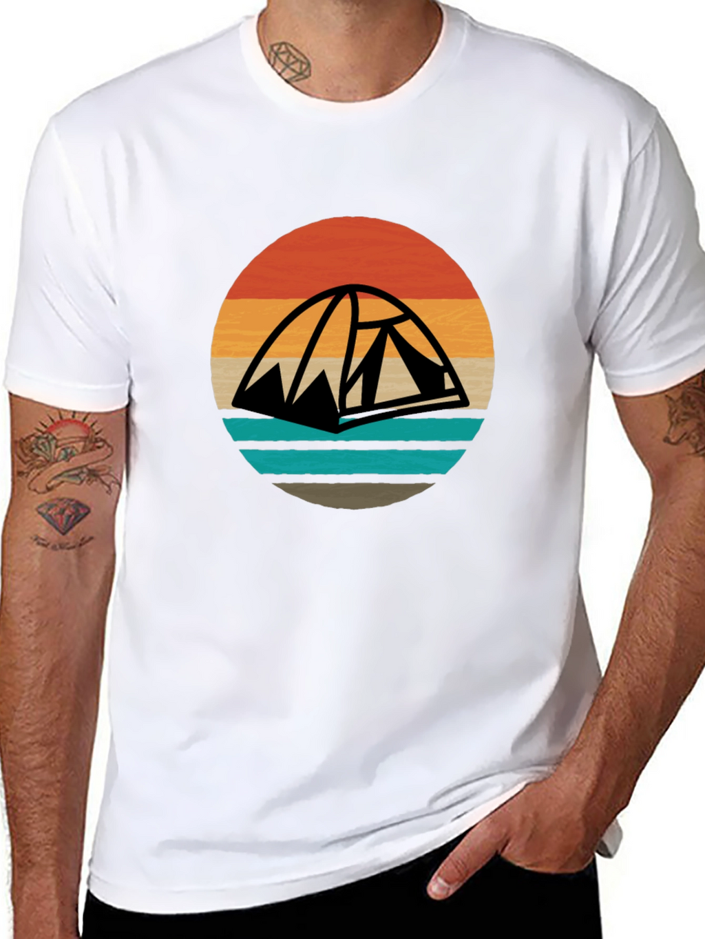 Retro Camping Tent T-Shirt