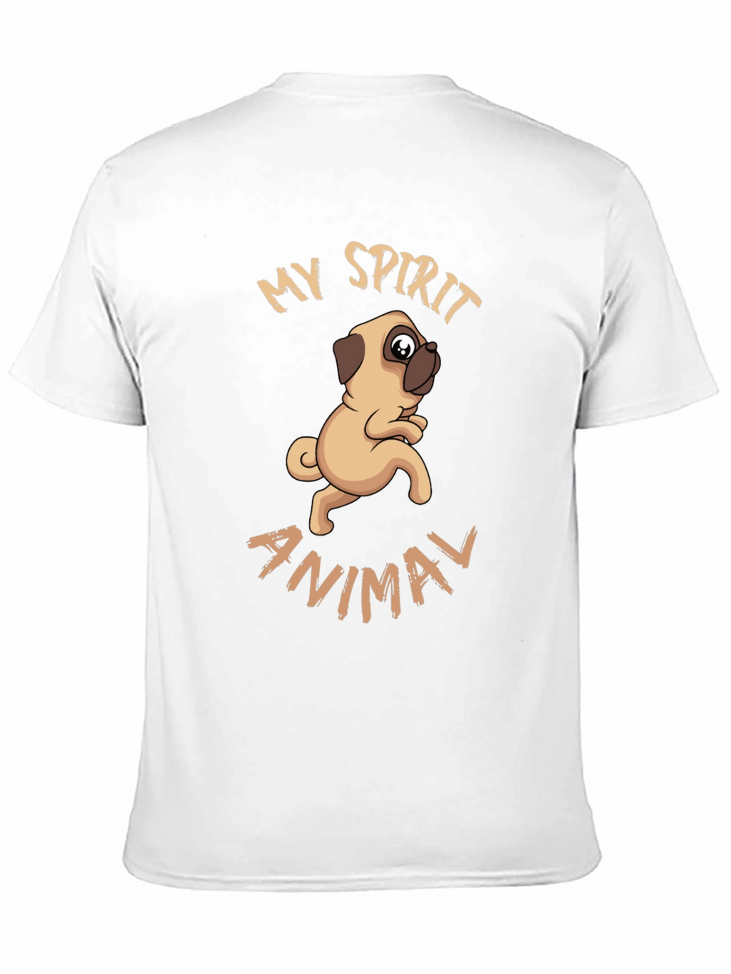 My Spirit Animal Pug Graphic T-Shirt