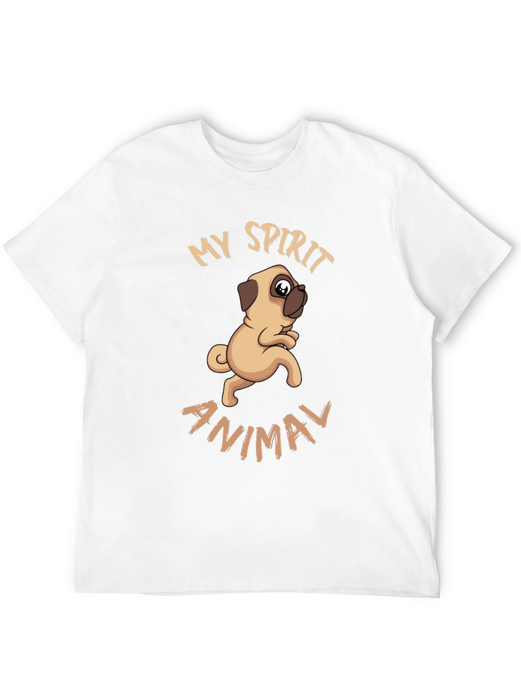 My Spirit Animal Pug Graphic T-Shirt
