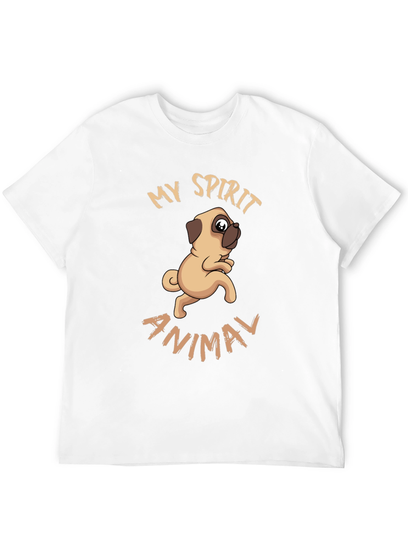 My Spirit Animal Pug Graphic T-Shirt