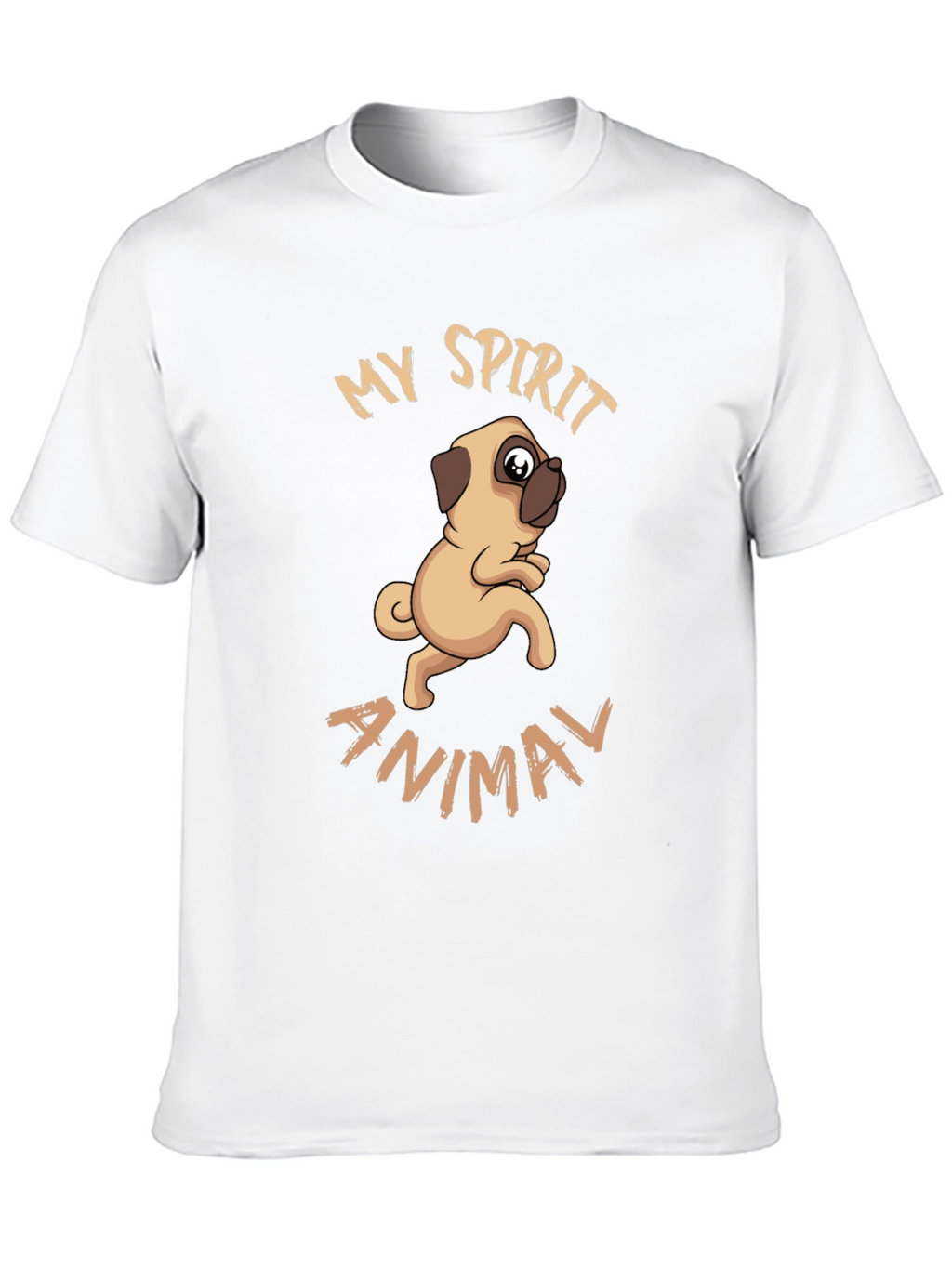 My Spirit Animal Pug Graphic T-Shirt