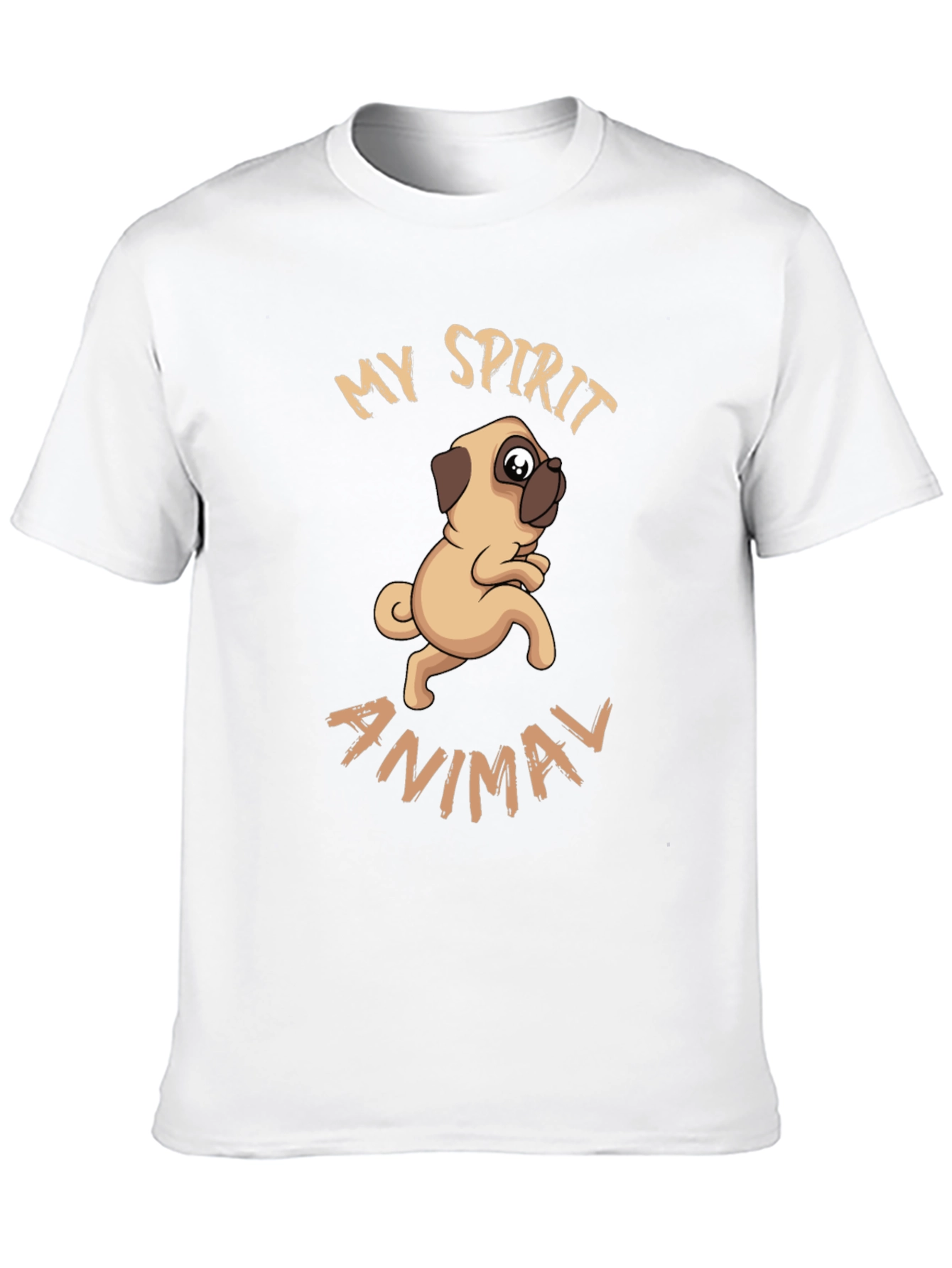 My Spirit Animal Pug Graphic T-Shirt