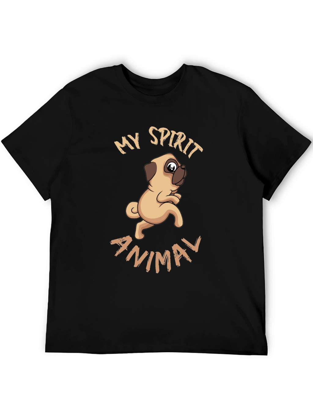 My Spirit Animal Pug Graphic T-Shirt