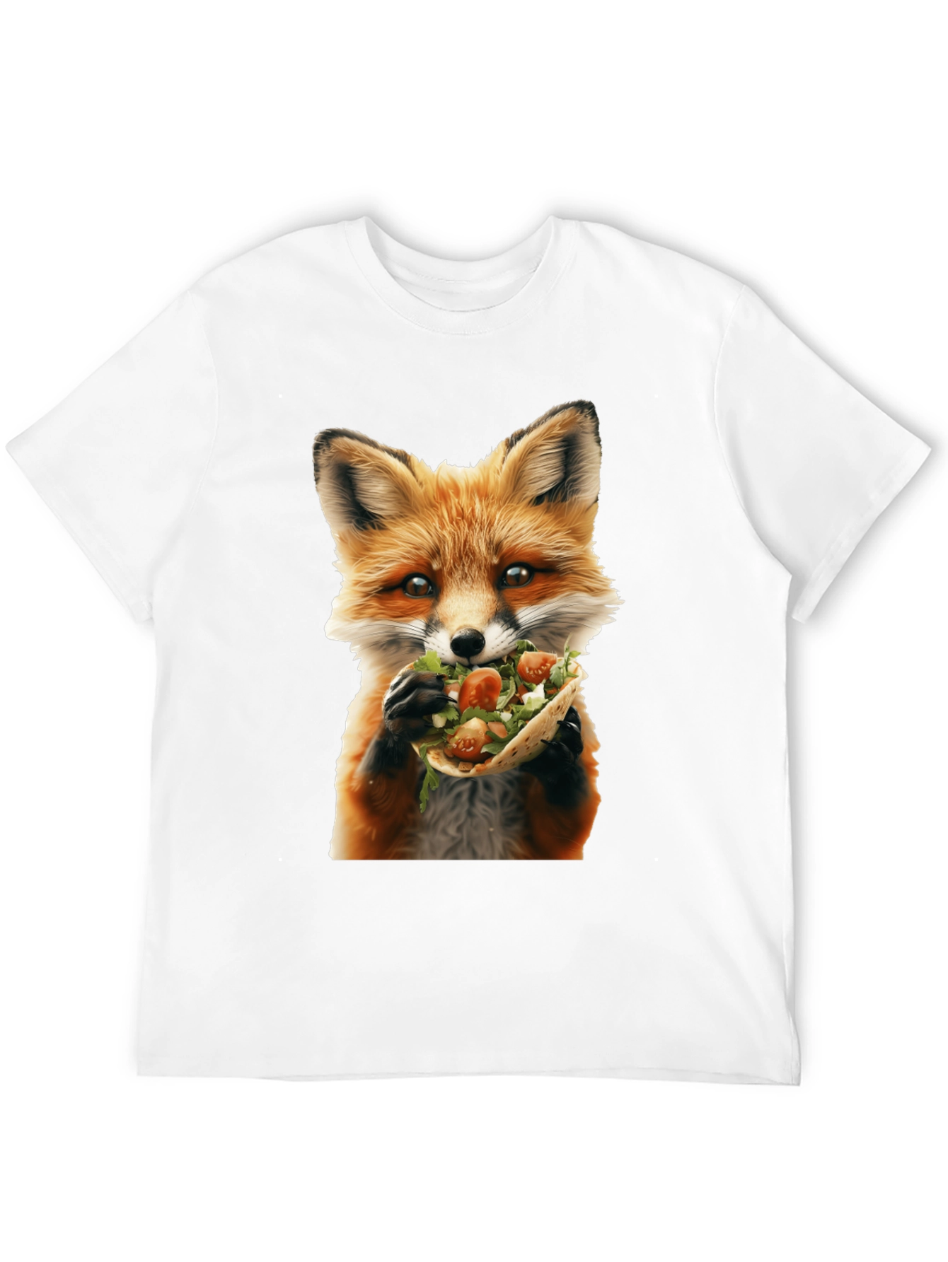 Fox Eating Taco Graphic T-Shirt