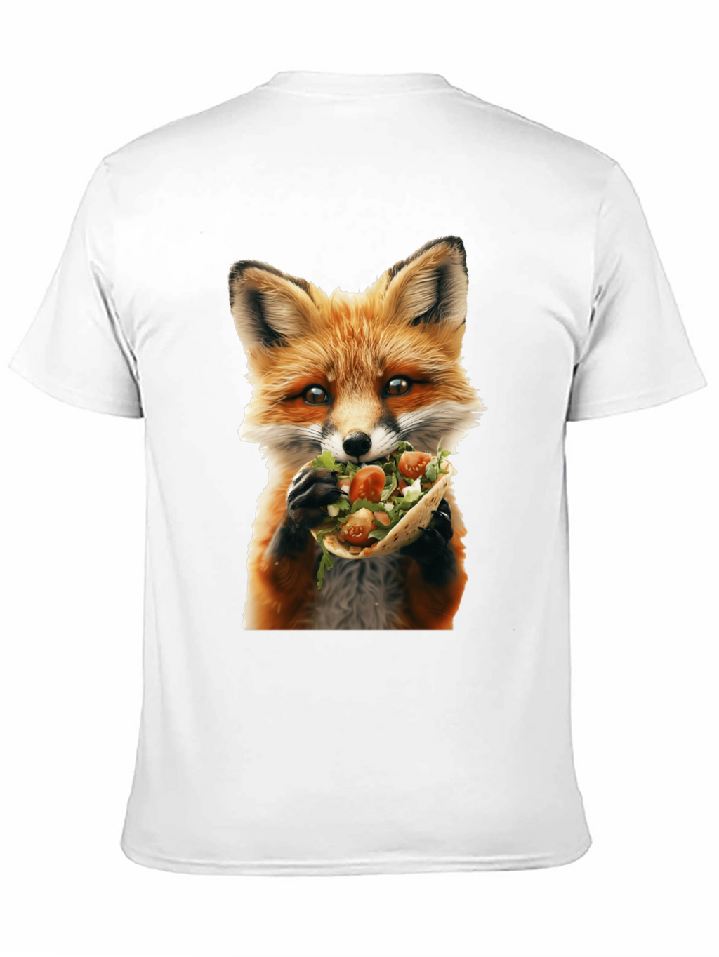 Fox Eating Taco Graphic T-Shirt