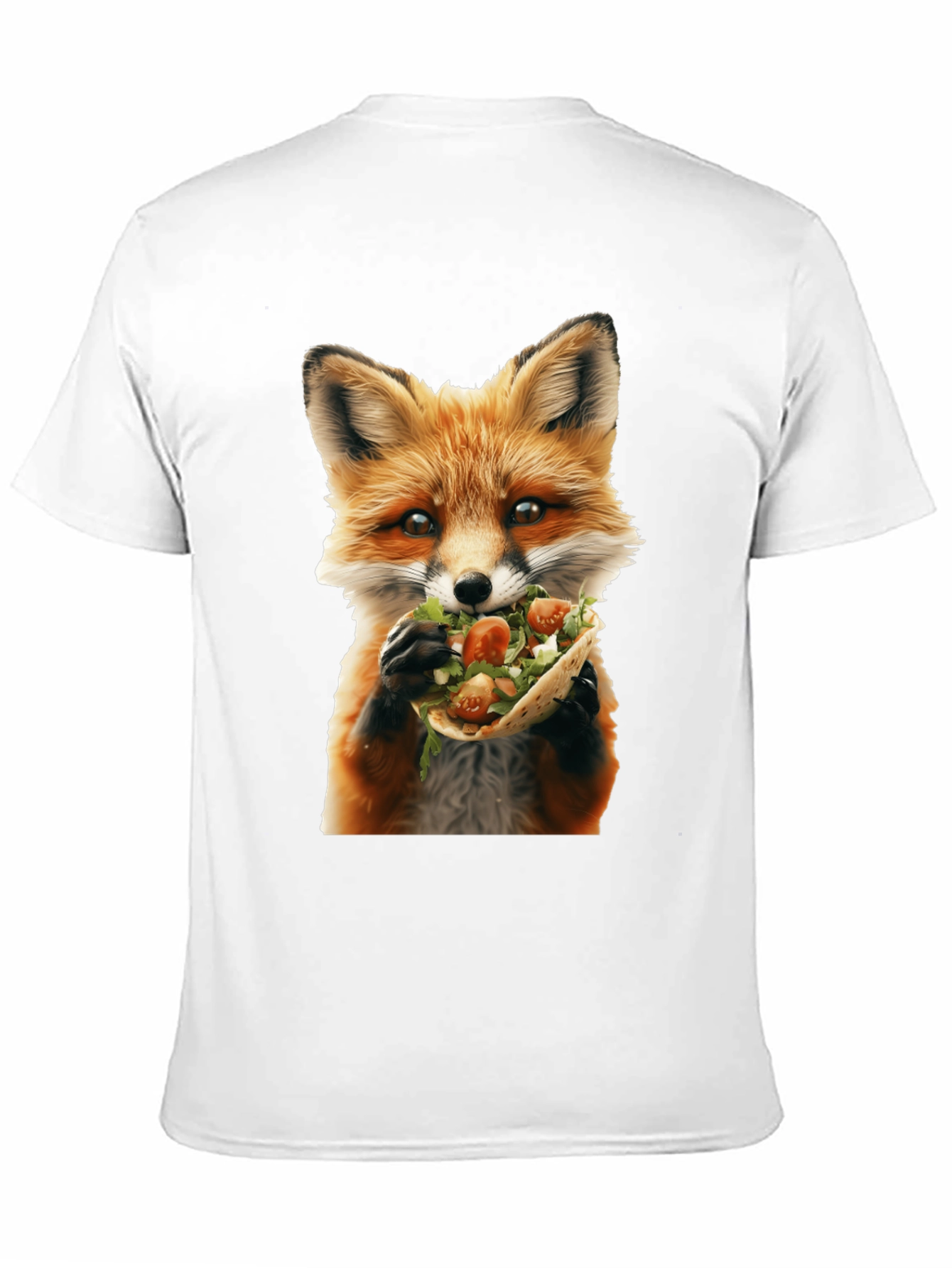 Fox Eating Taco Graphic T-Shirt