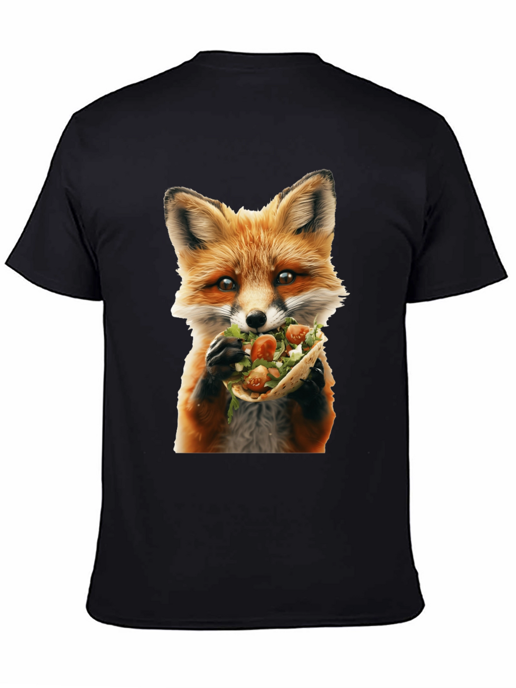Fox Eating Taco Graphic T-Shirt
