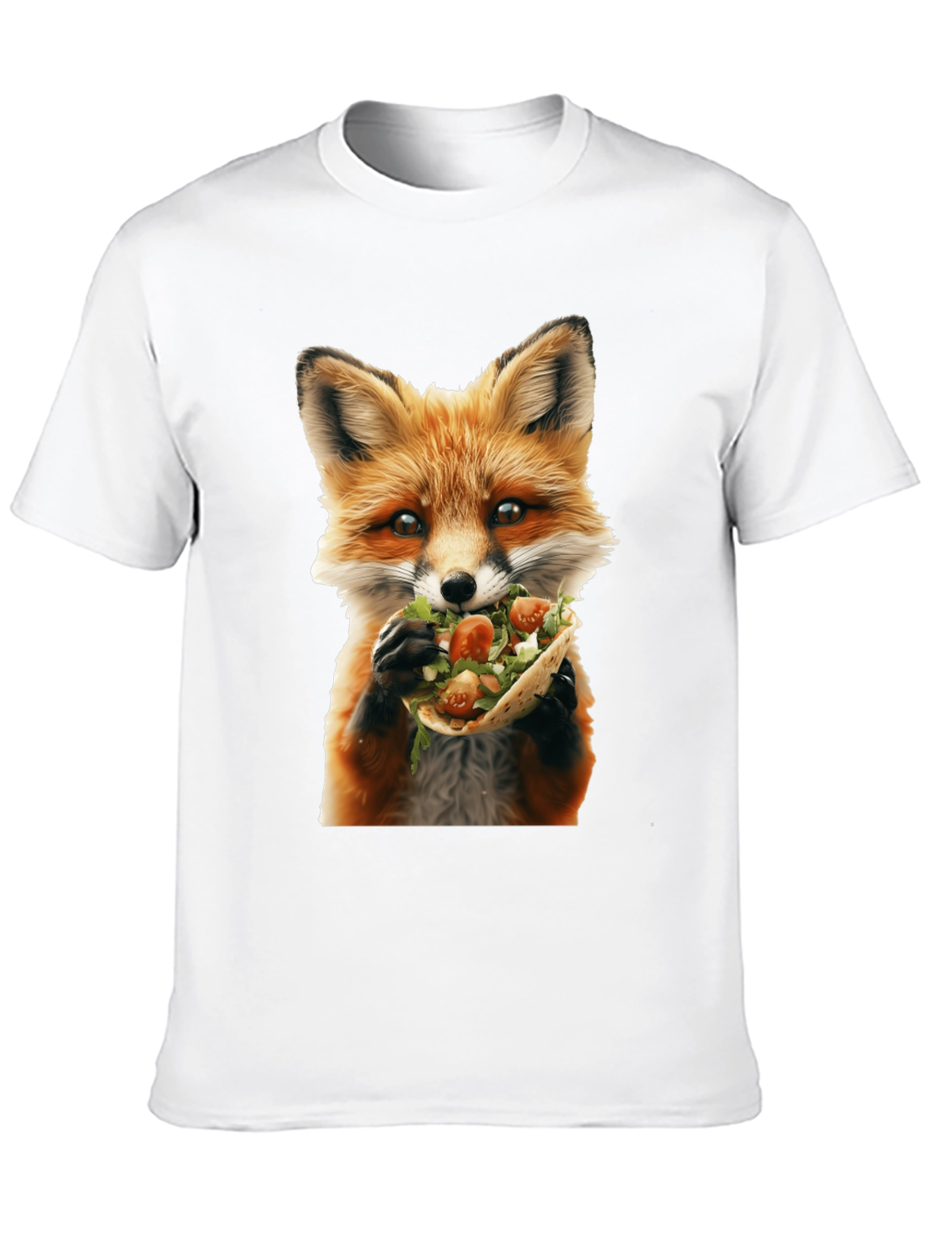 Fox Eating Taco Graphic T-Shirt