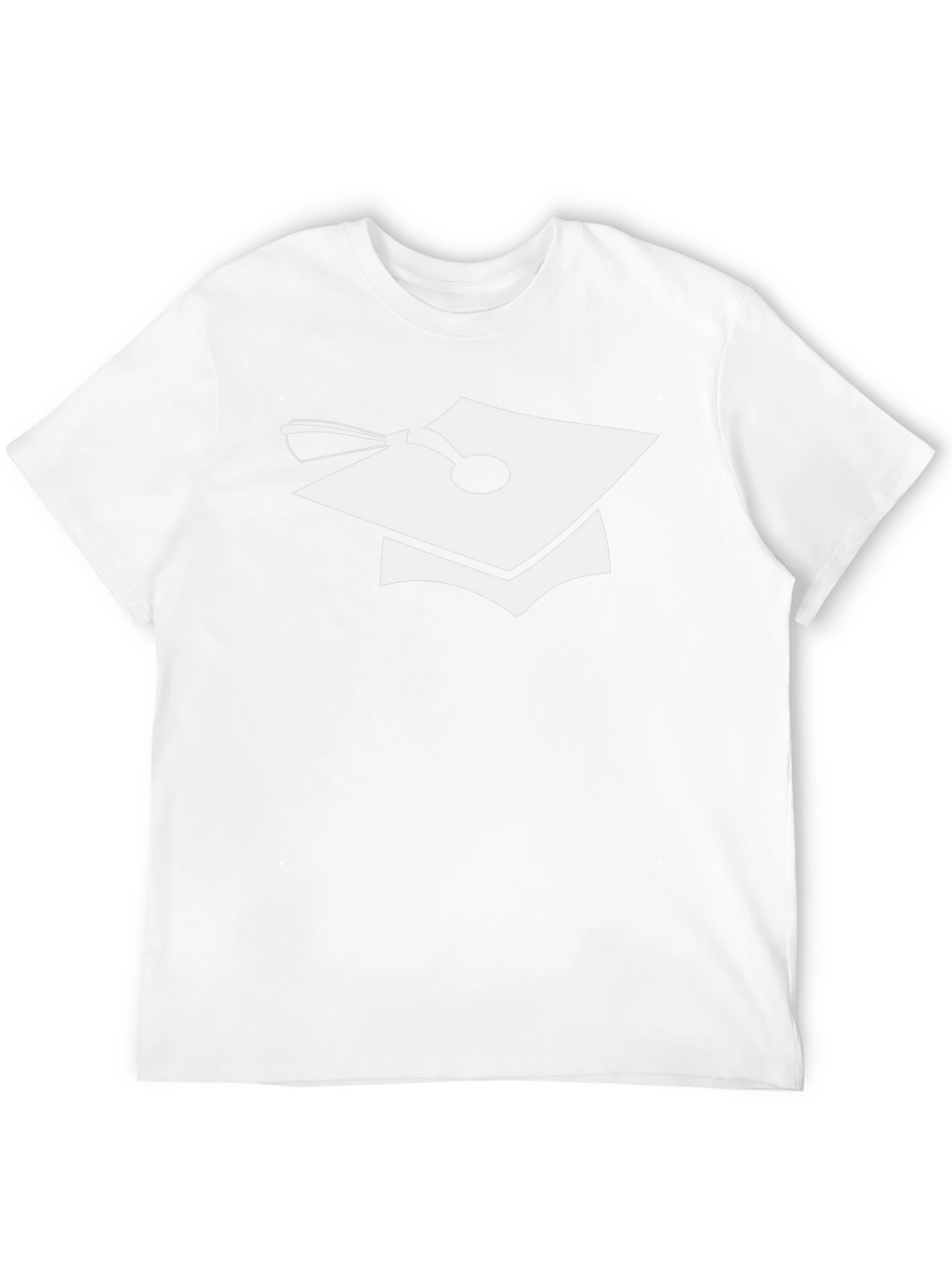 Graduation Cap Graphic Tee - Black