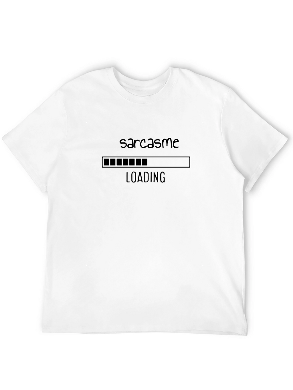 Sarcasm Loading Black T-Shirt - Mens Graphic Tee