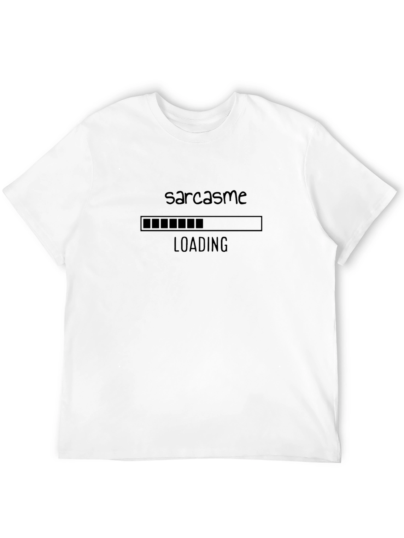 Sarcasm Loading Black T-Shirt - Mens Graphic Tee