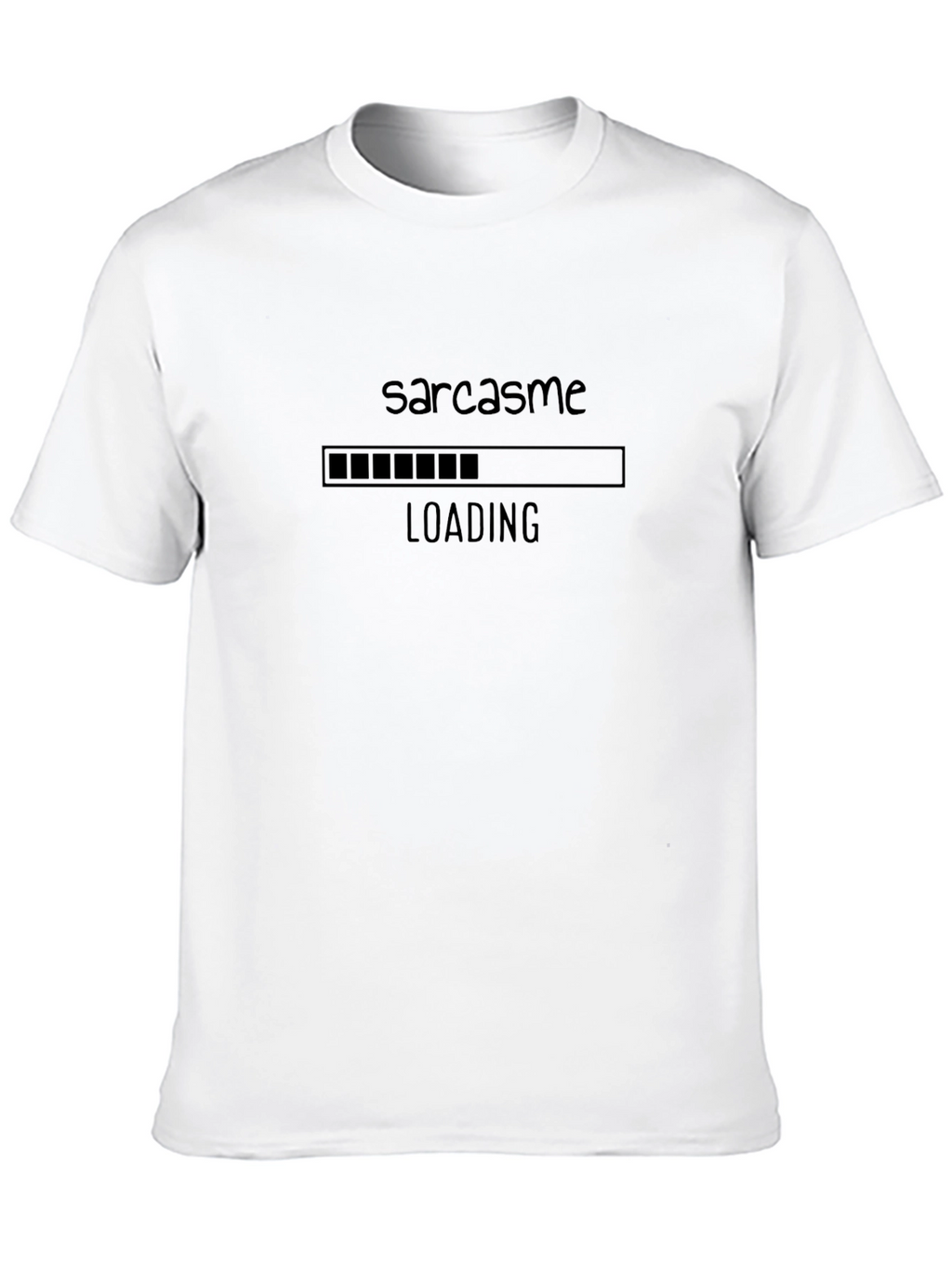 Sarcasm Loading Black T-Shirt - Mens Graphic Tee
