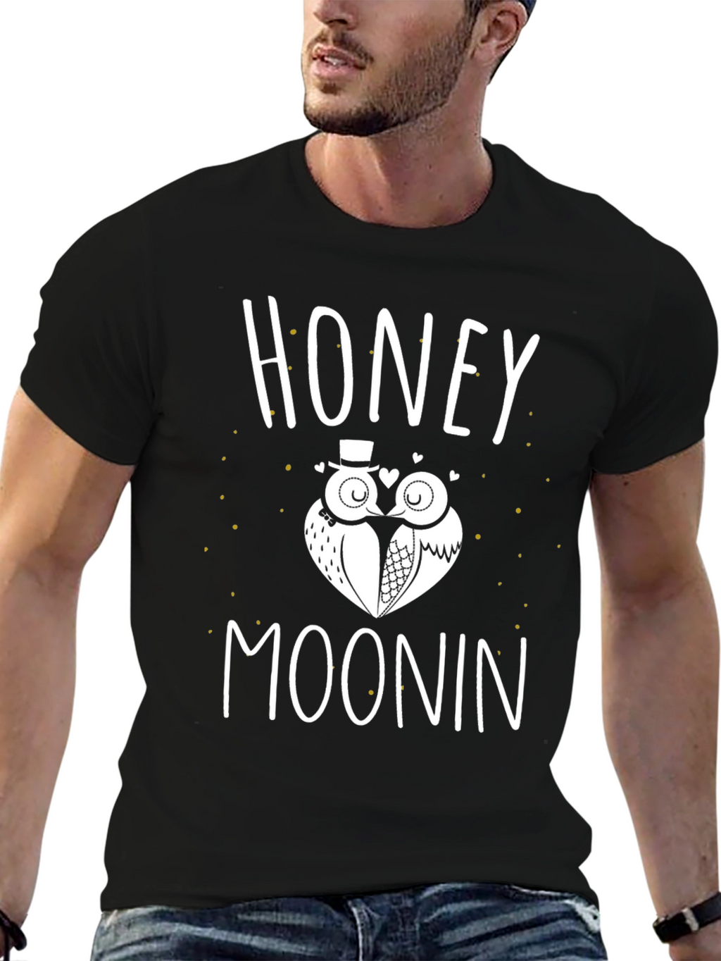 Honeymoon Owls Graphic T-Shirt - Anniversary Gift