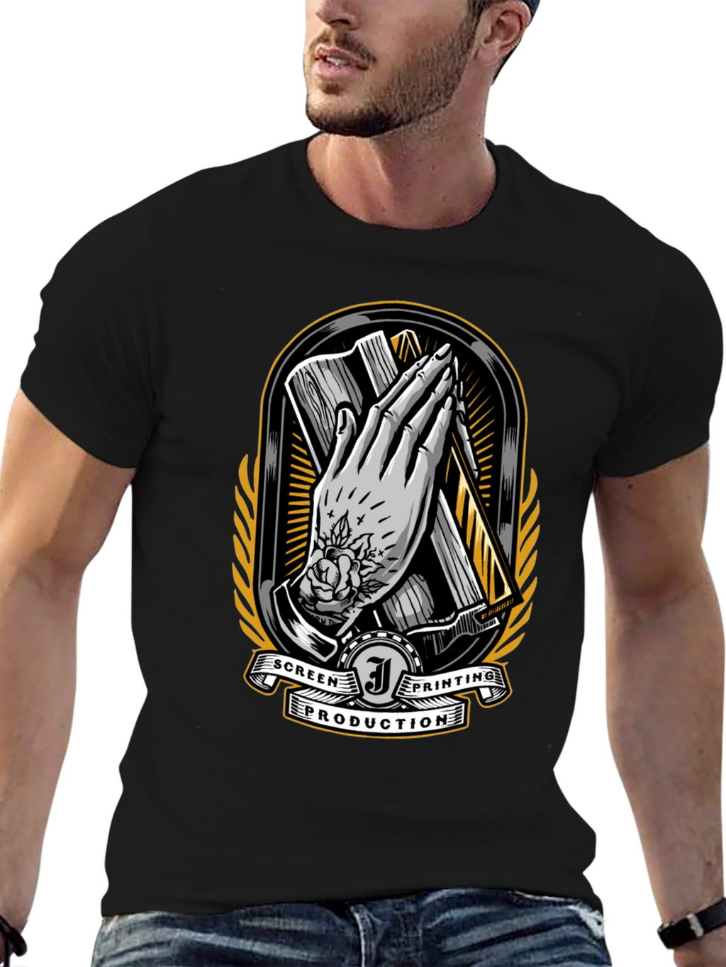 Screen Printing Production T-Shirt