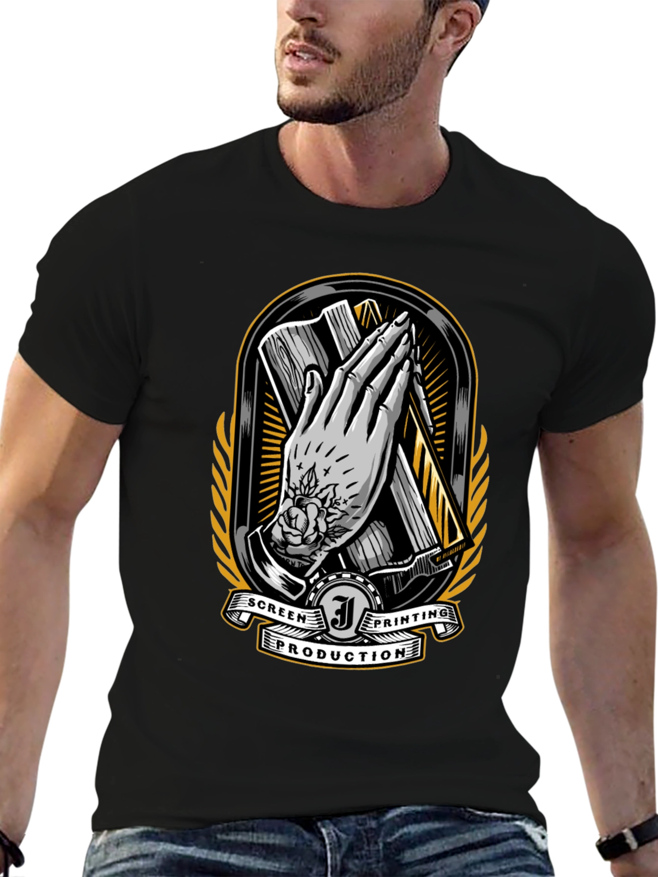 Screen Printing Production T-Shirt