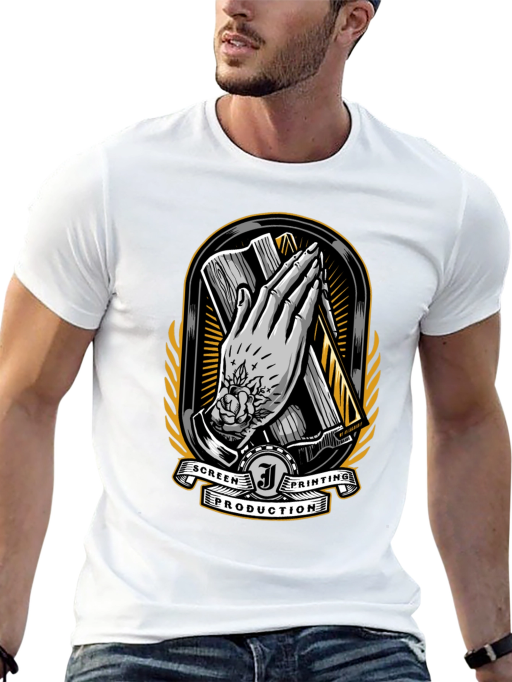 Screen Printing Production T-Shirt
