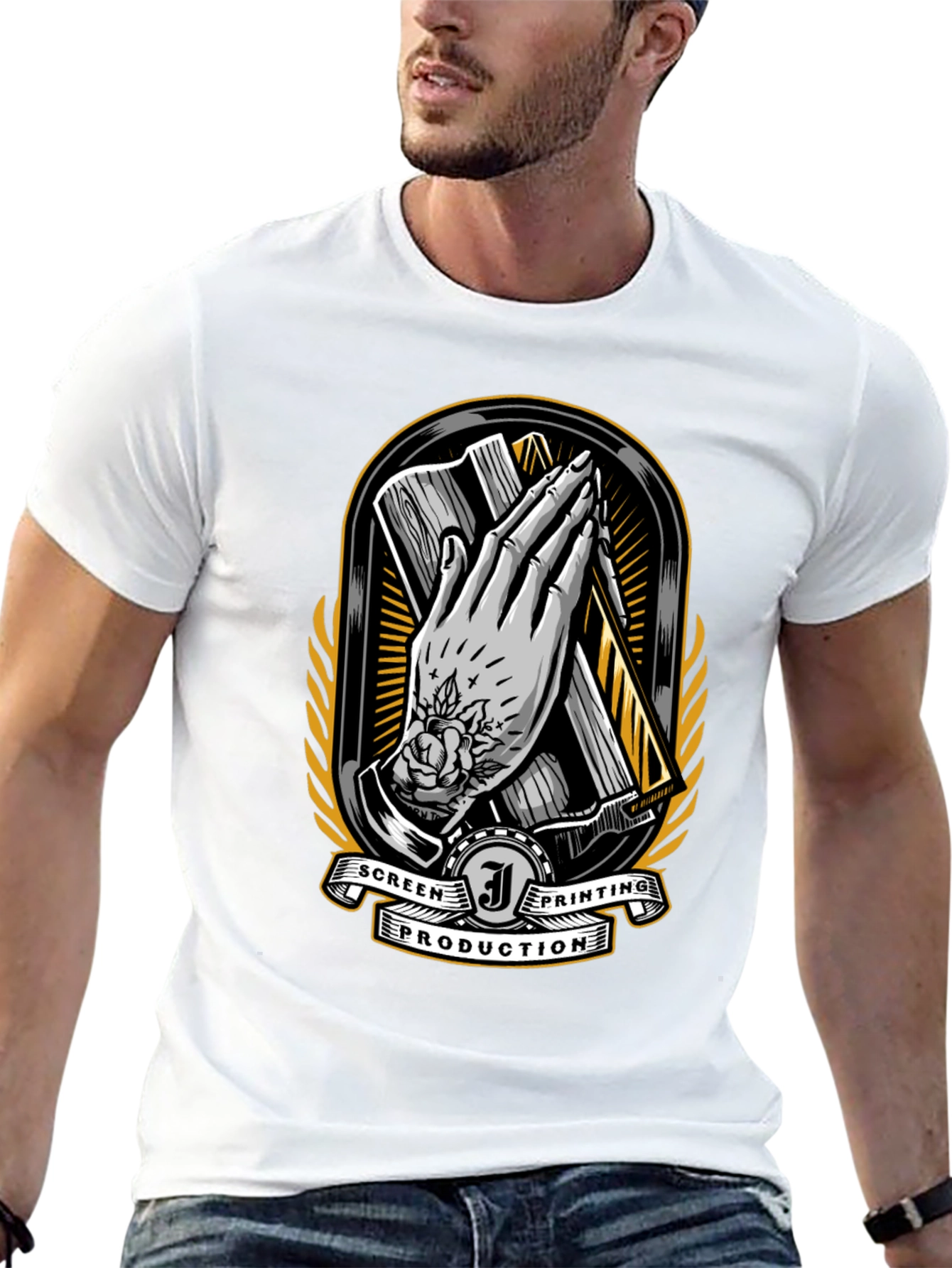 Screen Printing Production T-Shirt