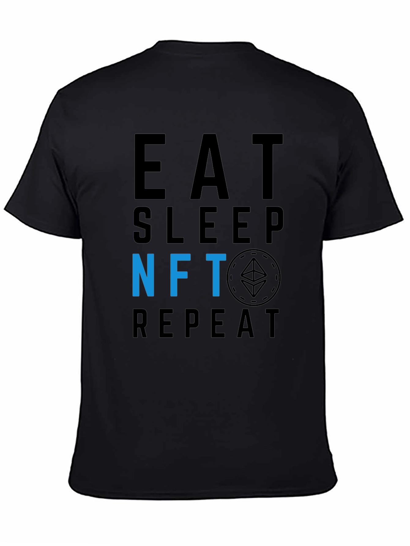 Eat Sleep NFT Repeat Black T-Shirt