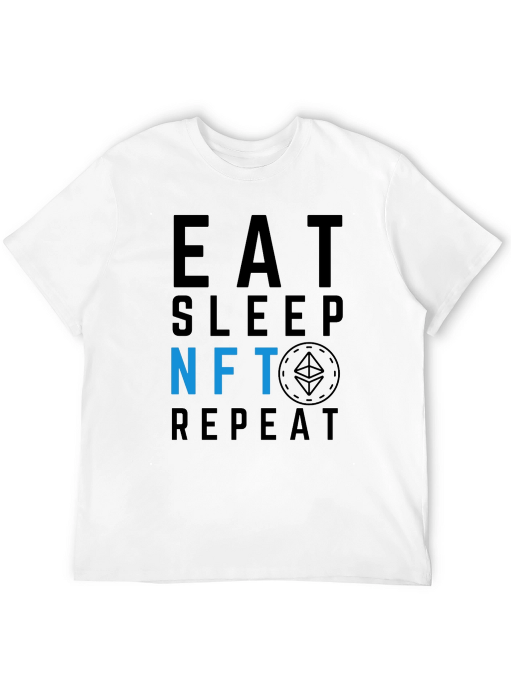Eat Sleep NFT Repeat Black T-Shirt