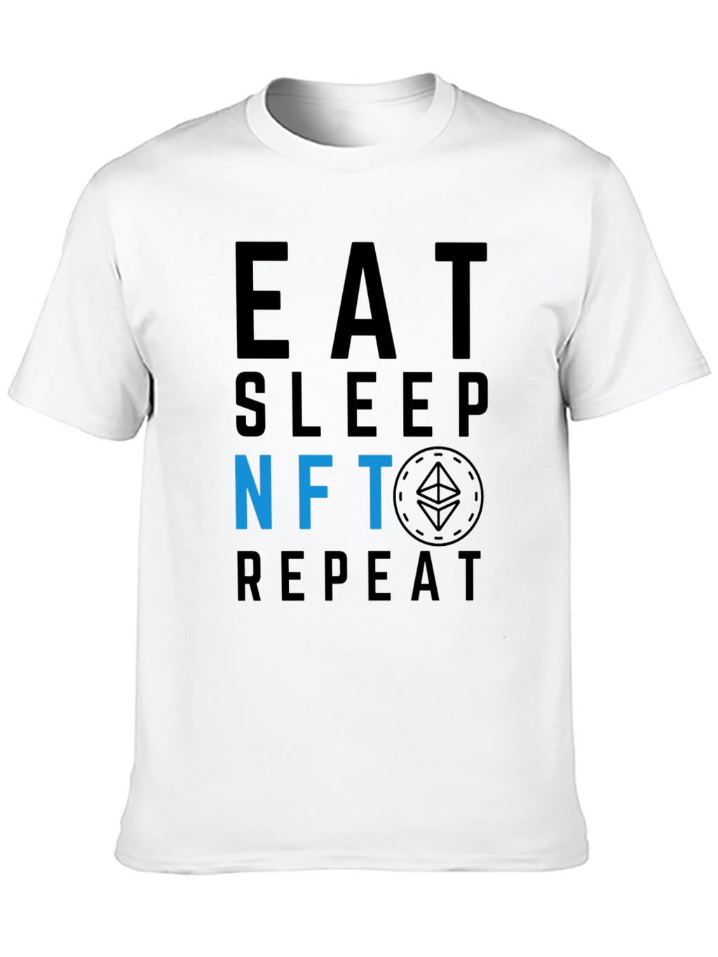 Eat Sleep NFT Repeat Black T-Shirt