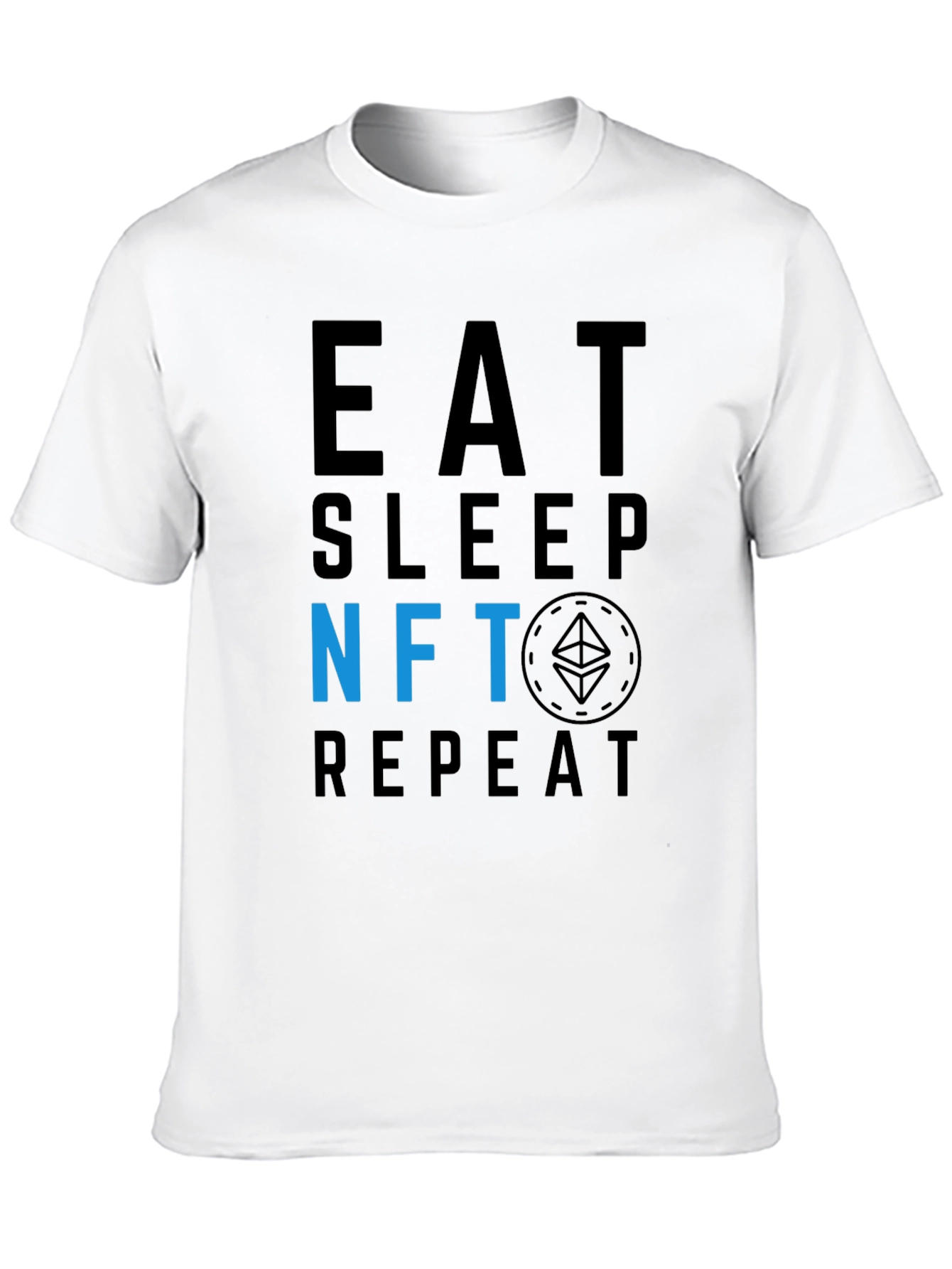 Eat Sleep NFT Repeat Black T-Shirt