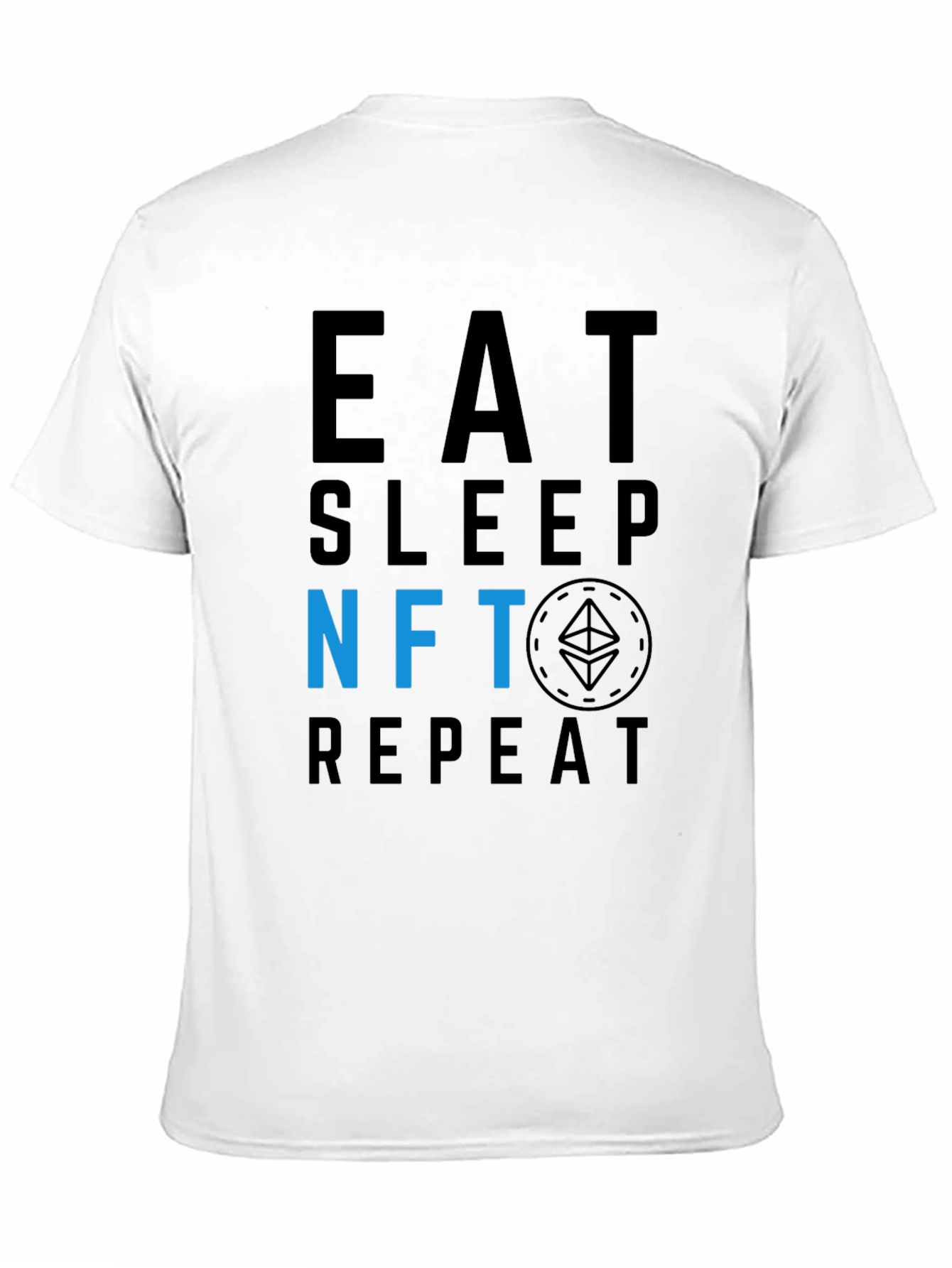 Eat Sleep NFT Repeat Black T-Shirt