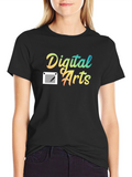 Digital Arts Graphic T-Shirt - Creative Design